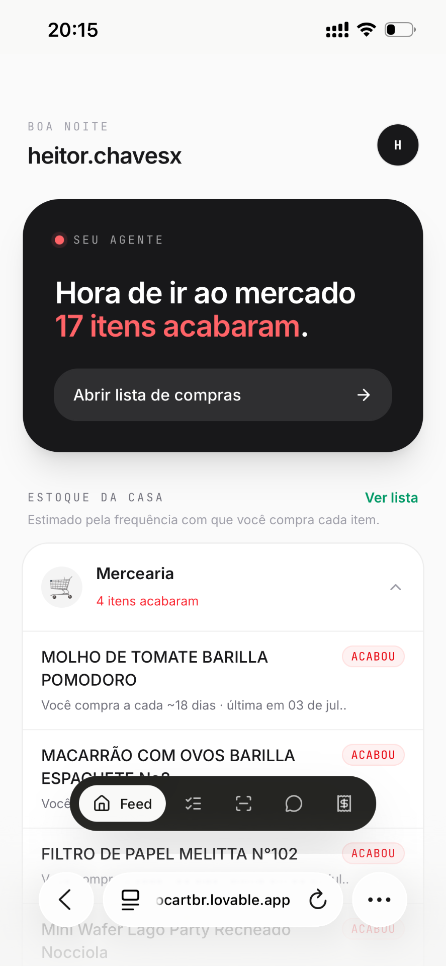 Tela 1 do produto Hello Cart