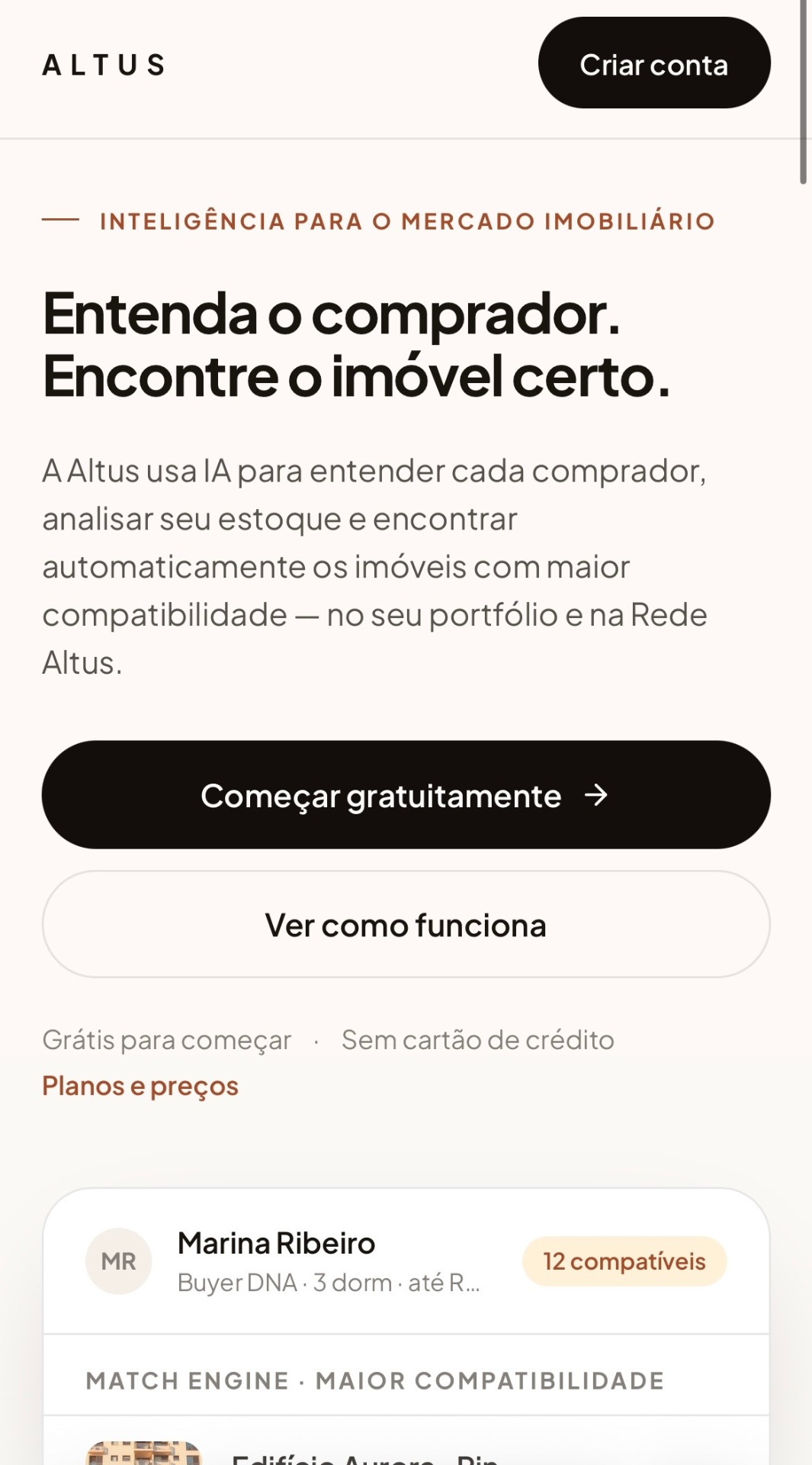 Tela 1 do produto Altus AI